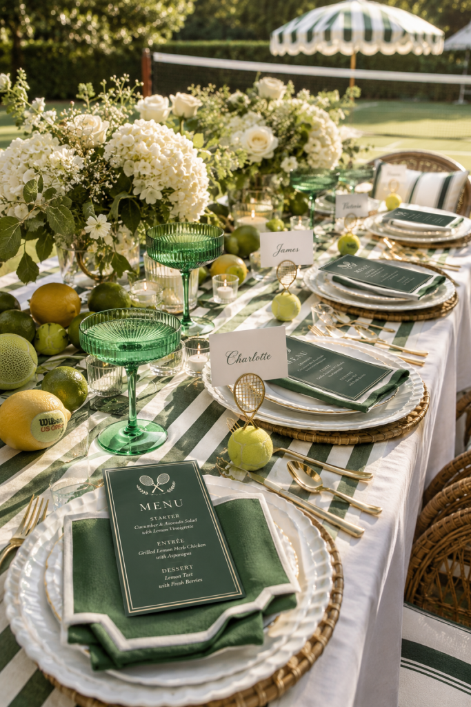 tennis party ideas